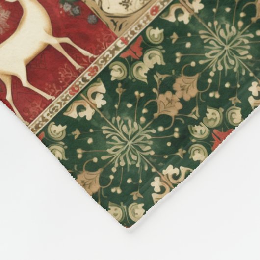 Couverture Polaire Festif style imitation patchwork (Coin)