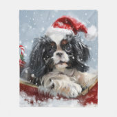 Couverture Polaire Festival de Noël de Chien Chin Japonais (Devant)