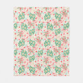 Couverture Polaire Festive Branches Holly Et Berries (Devant)