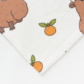 Couverture Polaire Festive Capybara Noël (Coin)