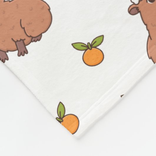 Couverture Polaire Festive Capybara Noël (Coin)