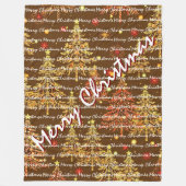 Couverture Polaire Festive Christmas Luxury Christmas Trees (Devant)