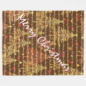 Couverture Polaire Festive Christmas Luxury Christmas Trees (Devant (Horizontal))