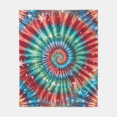 Couverture Polaire Festive Christmas Tie Dye Spiral (Devant)