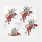 Couverture Polaire Festive Gnome Christmas Fleece Blanket – Cozy (Devant (Horizontal))