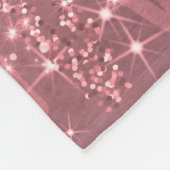 Couverture Polaire Festive Holiday Blush Pink Christmas Trees Bows (Coin)