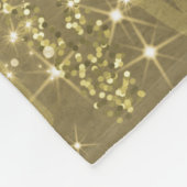 Couverture Polaire Festive Holiday Gold Christmas Trees w/ Red Bows (Coin)