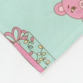 Couverture Polaire Festive Holiday Pastel Black Ballerina Teddy Bears (Coin)