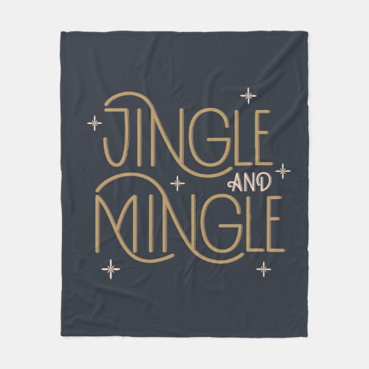 Couverture Polaire Festive Jingle et Mingle Holiday Design (Devant)