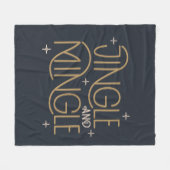 Couverture Polaire Festive Jingle et Mingle Holiday Design (Devant (Horizontal))