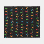 Couverture Polaire Festive Noël en pleine fête (Devant (Horizontal))