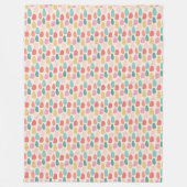 Couverture Polaire Festive Pastel Drops Motif (Devant)