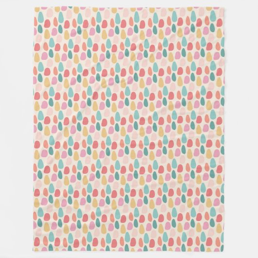 Couverture Polaire Festive Pastel Drops Motif (Devant)