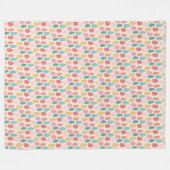 Couverture Polaire Festive Pastel Drops Motif (Devant (Horizontal))