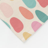Couverture Polaire Festive Pastel Drops Motif (Coin)