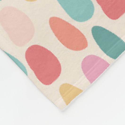 Couverture Polaire Festive Pastel Drops Motif (Coin)