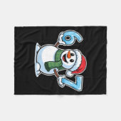 Couverture Polaire Festive Snowman Christmas Winter Cheer 67 Number (Devant (Horizontal))