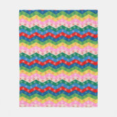 Couverture Polaire Festive zigzag ribbon Fleece Blanket (Devant)