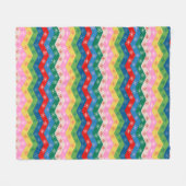 Couverture Polaire Festive zigzag ribbon Fleece Blanket (Devant (Horizontal))