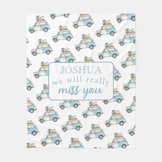 Couverture Polaire Fête d'adieu Nous Vous Manquerons arrière-plan de  (Devant)