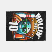 Couverture Polaire Fête d'anniversaire de bowling pour les 10 ans (Devant (Horizontal))