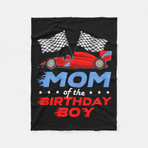 Couverture Polaire Fête d'anniversaire de voiture de course Maman ado