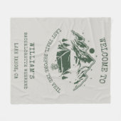 Couverture Polaire Fête de Bachelorette de Camp Simple Moderne Vert (Devant (Horizontal))