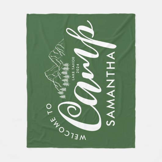 Couverture Polaire Fête de Bachelorette de Camp sur Mesure Moderne Ru (Devant)