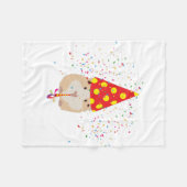 Couverture Polaire Fête de hamster - Animaux ayant une fête (Devant (Horizontal))