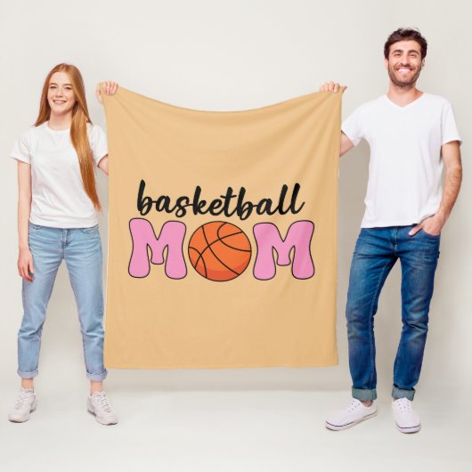 Couverture Polaire Fête de la mère mère du basket-ball (En situation)