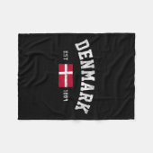 Couverture Polaire Fête de l'indépendance du drapeau danois Établ. 18 (Devant (Horizontal))
