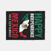 Couverture Polaire Fête de l'Indépendance mexicaine Est 16 septembre (Devant (Horizontal))