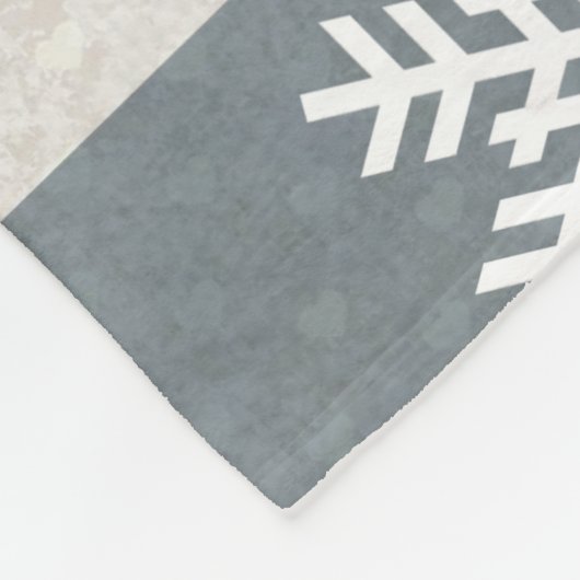 Couverture Polaire Fête de Noël Blue Plaid (Coin)