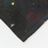 Couverture Polaire Fête de Noël drôle Lune Galaxy (Coin)