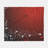 Couverture Polaire Fête de Noël Etoiles blanches Arbre Red Feux de ne (Devant (Horizontal))