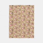 Couverture Polaire Fête de Noël Père Noël Snowy (Devant)