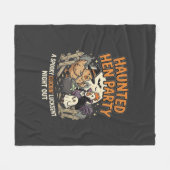 Couverture Polaire Fête de poule hantée d'Halloween (Devant (Horizontal))