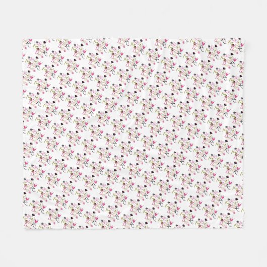 Couverture Polaire Fête des Mères (Devant (Horizontal))
