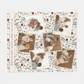 Couverture Polaire Fête des Mères à la mode pour le scrapbook floral (Devant (Horizontal))