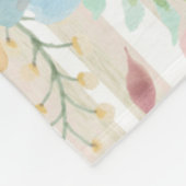 Couverture Polaire Fête des mères de grand-mère Poème floral de petit (Coin)