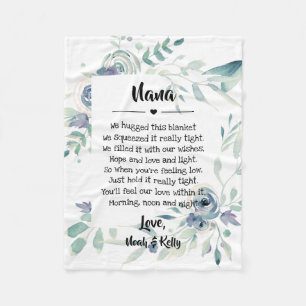 Couverture Polaire Fête des Mères Grandma Grammy Nana de Grandkids
