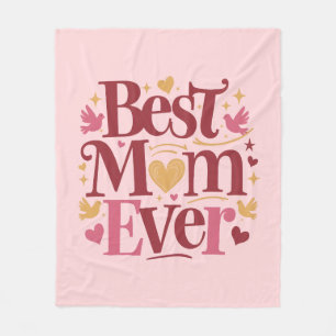 Couverture Polaire Fête des Mères Meilleure Maman Ever