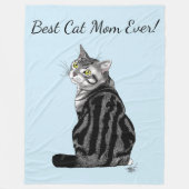 Couverture Polaire Fête des mères Tabby Cat (Devant)