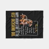 Couverture Polaire Fête des pères Au Meilleur Dachshund Papa - Dachsh (Devant (Horizontal))