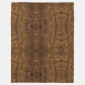 Couverture Polaire Fête des pères Brown Motif en pierre (Devant)