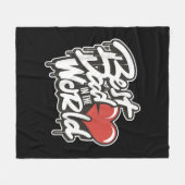 Couverture Polaire Fête des pères Meilleur Père Dans Le Monde (Devant (Horizontal))