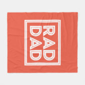 Couverture Polaire Fête des pères - Rad Dad (Devant (Horizontal))