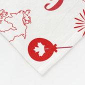 Couverture Polaire Fête du Canada (Coin)