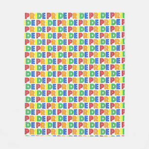 Couverture Polaire Fête du mois des Gay pride LGBT Rainbow Letters