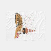 Couverture Polaire Fête du tigre - Animaux ayant une fête (Devant (Horizontal))
